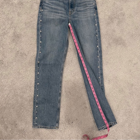 Re/Done Womens Sz 24 70’s Straight Leg Moon
Stoned Stud 100% Cotton Jeans - Picture 10 of 13